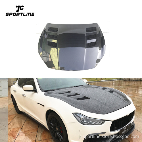 Carbon Fiber Engine Hood for Maserati Ghibli S Q4 Sedan 2014-2020